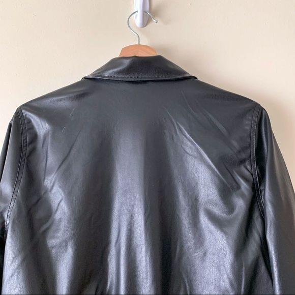 H&M Bomber Style Faux Leather Jacket - Picture 5 of 8